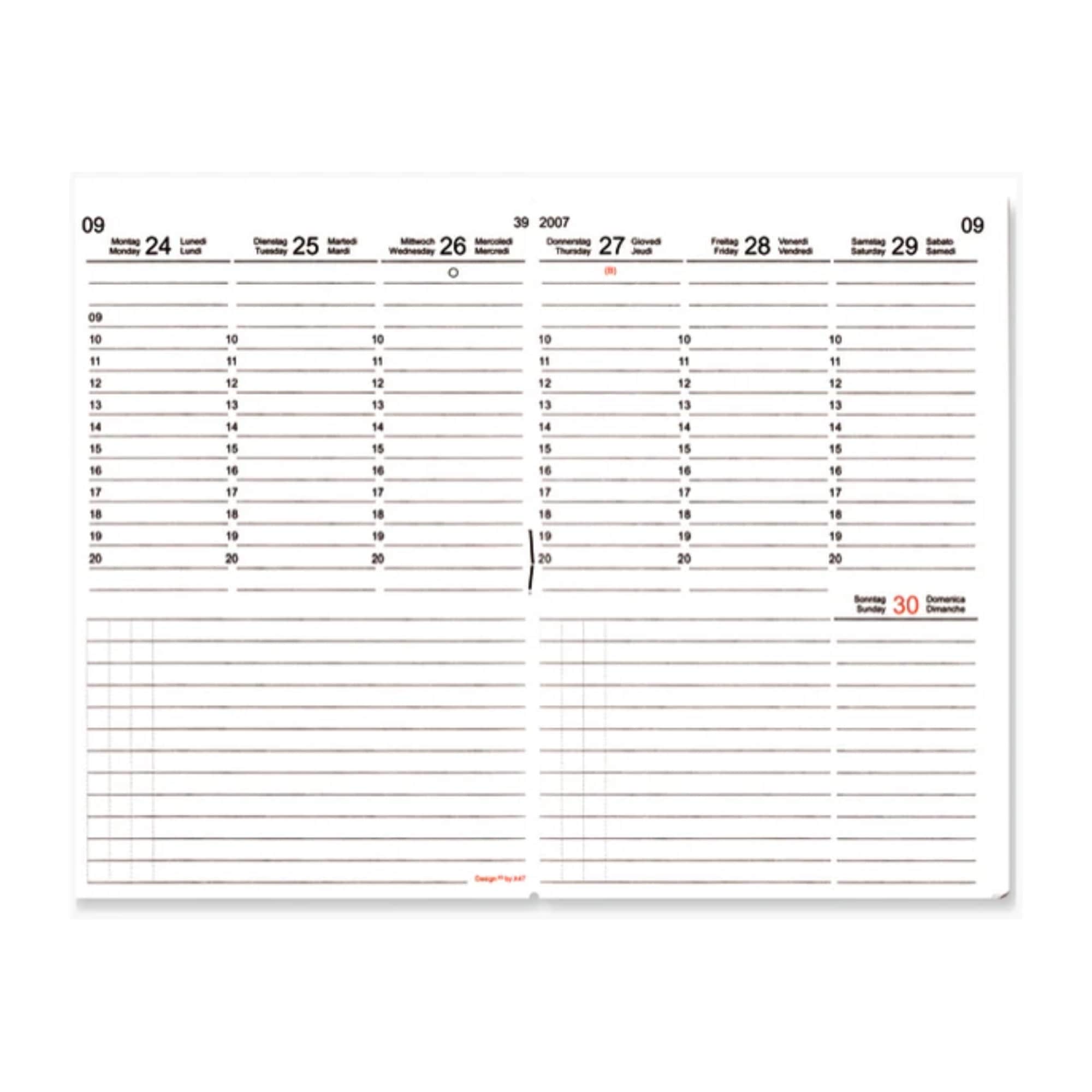 Agenda settimanale A5 2026